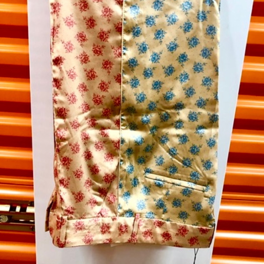 NWT ZARA Floral Satin Pants, Size S